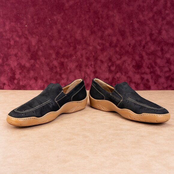 Michael Toschi Men Antibac CIS Comfortable Cusion Black Leather Loafers Sz 12M - Picture 2 of 9